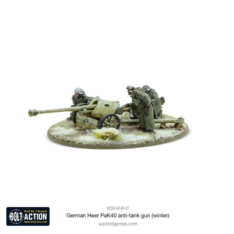 German Heer Mm Pak Anti Tank Gun Winter