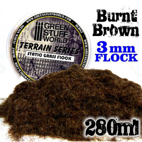 Herbe Statique 3 mm - Brun Brûlé - 280ml