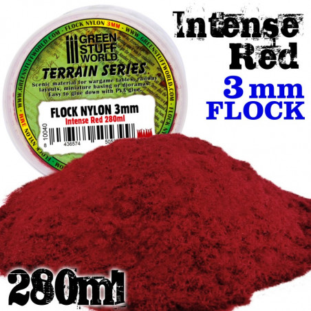 Herbe Statique 3 mm - Rouge Intense - 280ml