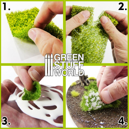 Découpe de Tapis d'Herbe - Prairie Verte