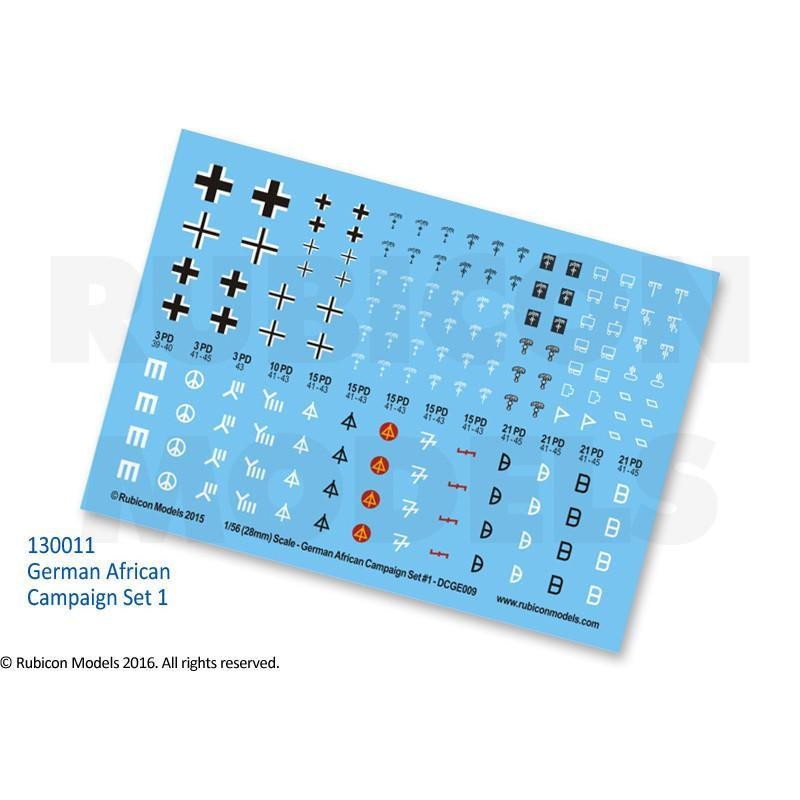 130011 - German African Campaign Set 1 Decal Sheet