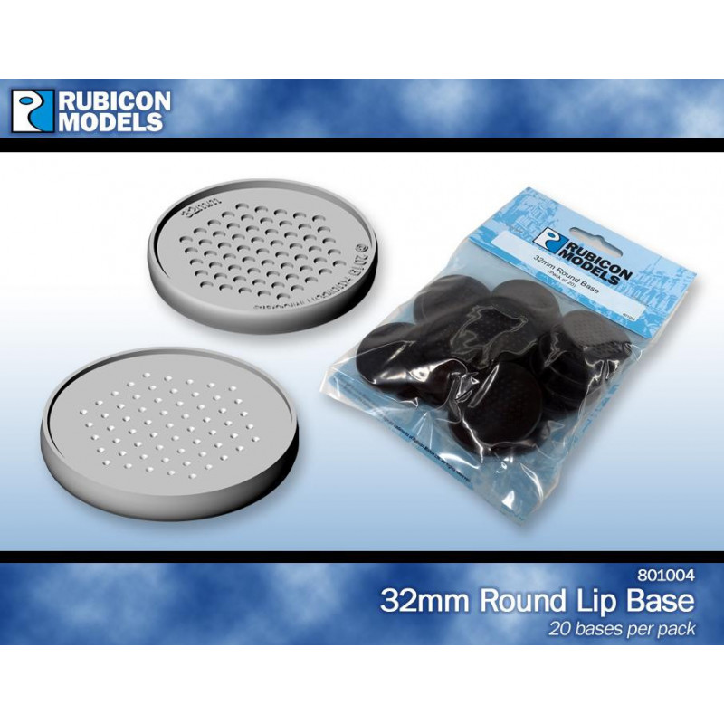 801004 - 32mm Round Base (Pack of 20 Bases)