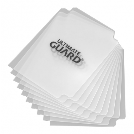 10 INTERCALAIRES CARD DIVIDERS - TRANSPARENT