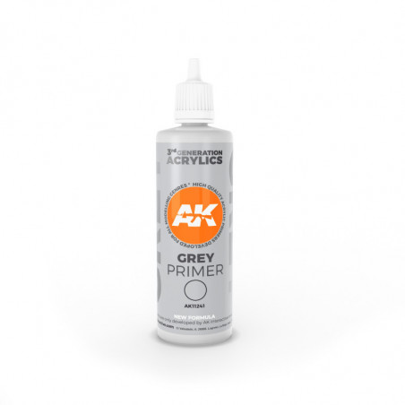 Grey Primer 100 ml 3rd Generation Primaire Grey - AK