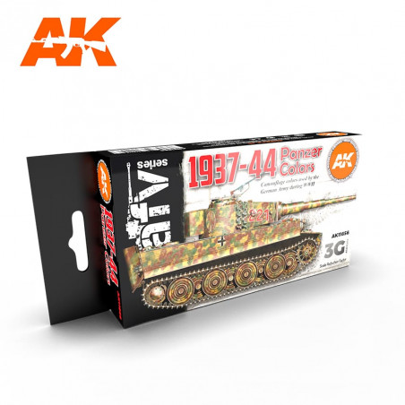 AFV série -1937-44 PANZER COLORS set - AK3G