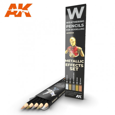 WATERCOLOR PENCIL SET METALLICS: EFFECT SET