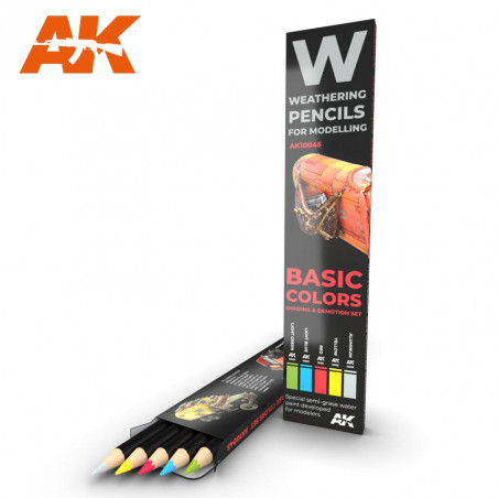 WATERCOLOR PENCIL SET BASIC COLORS: SHADING & DEMOTION SET
