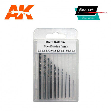 Mèches forets DRILLS 0.5MM – 3.0MM