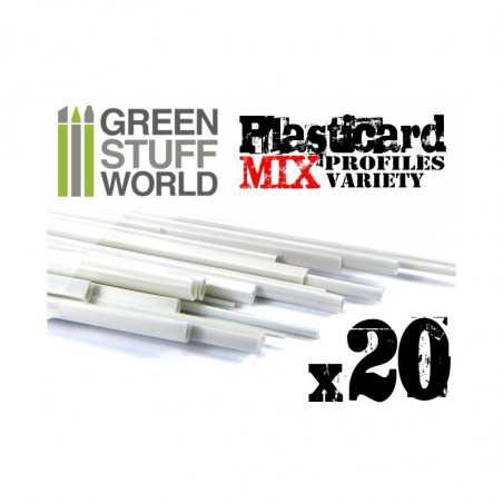 Plasticard PROFILÉ TIGE Mixtes x20 profilés