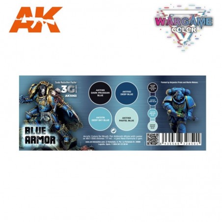 AK - WARGAME SET. BLUE ARMOR.