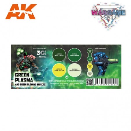 AK - WARGAME COLOR SET. GREEN PLASMA AND