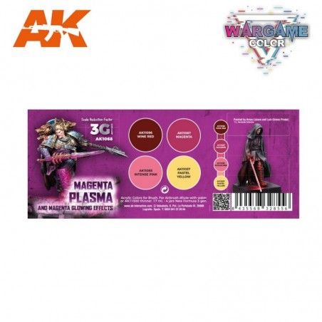 AK - WARGAME COLOR SET. MAGENTA PLASMA