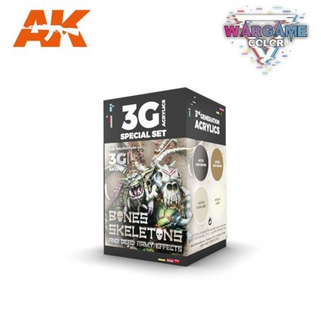 AK - WARGAME COLOR SET. BONES AND SKELETONS.