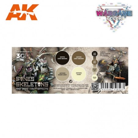 AK - WARGAME COLOR SET. BONES AND SKELETONS.