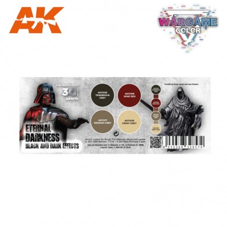 AK - WARGAME COLOR SET. ETERNAL DARKNESS