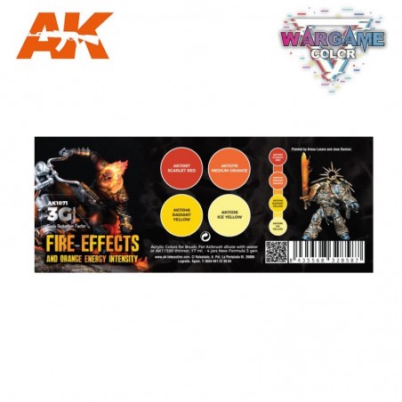 AK - WARGAME COLOR SET. FIRE EFFECTS