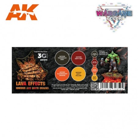 AK - WARGAME COLOR SET. LAVA EFFECTS