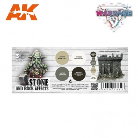 AK - WARGAME COLOR SET. STONE AND ROCK
