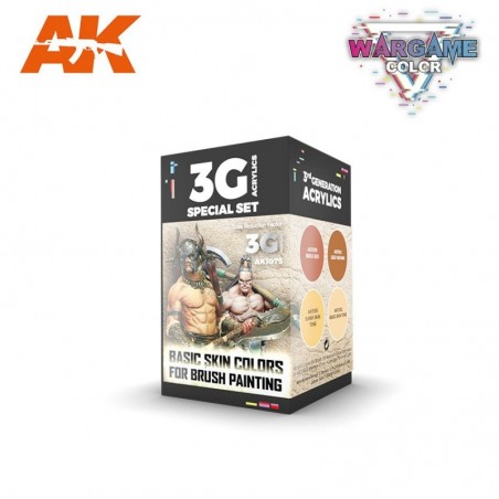 AK - WARGAME COLOR SET. BASIC SKIN COLORS