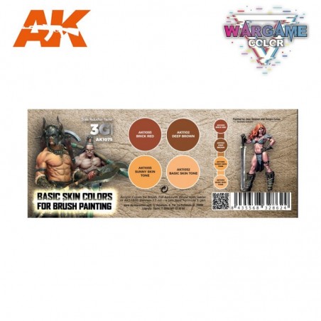 AK - WARGAME COLOR SET. BASIC SKIN COLORS