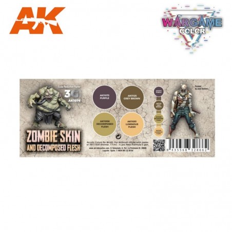 AK - WARGAME COLOR SET. ZOMBIE SKIN