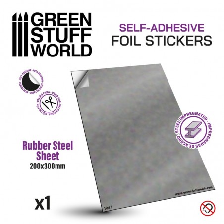 Feuille Caoutchouc Ferreux AUTO ADHESIF RUBBER STEEL SHEET