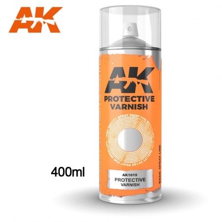 Protective Varnish - Spray 400ml (Includes 2 nozzles)   - AK