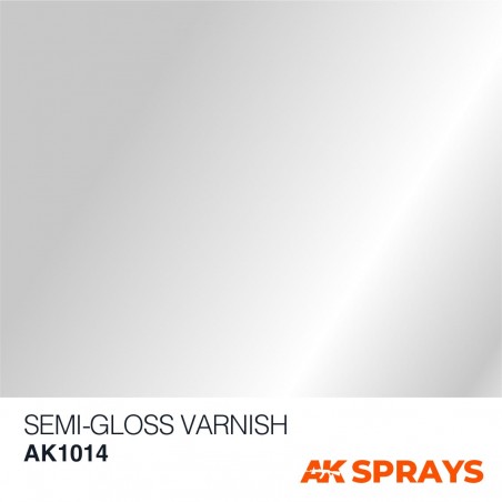 Semi-Gloss varnish - Spray 400ml (Includes 2 nozzles)  - AK