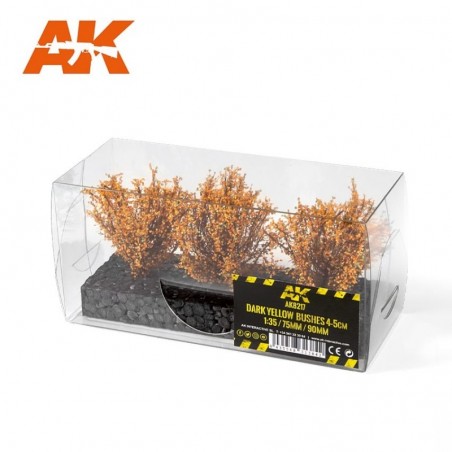 DARK YELLOW BUSHES 4-6cm -1:35