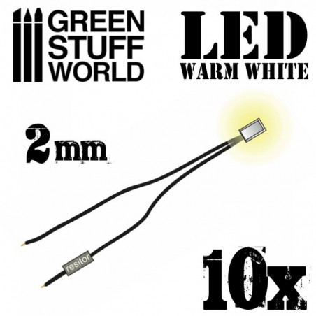 Lumières LED Blanche Chaude - 2mm