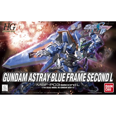 Gundam Gunpla HG 1/144 57 Gundam Astray Blue Frame Second L