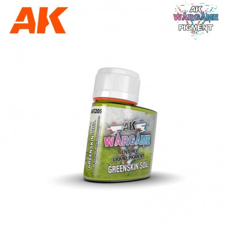 WARGAME ENAMEL LIQUID PIGMENTS Greenskin Soil 35 ml. - AK