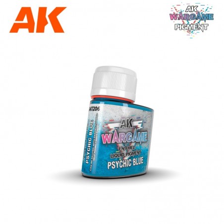 WARGAME ENAMEL LIQUID PIGMENTS Psychic Blue 35 ml. - AK