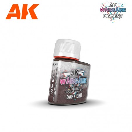 WARGAME ENAMEL LIQUID PIGMENTS Dark Grit 35 ml. - AK