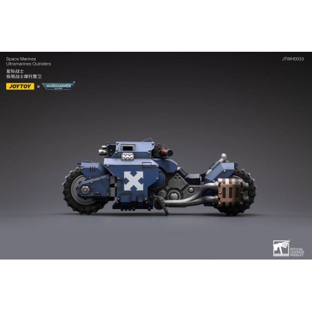 Joy Toy 40k véhicule 1/18 Ultramarines Outrider Bike 22 cm