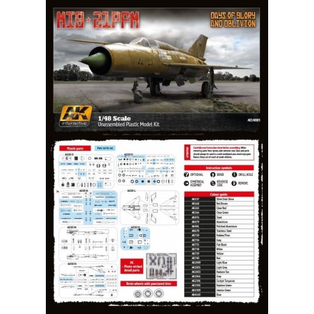 MiG-21PFM 1/48 scale MiG-21PFM 1/48 scale - AK