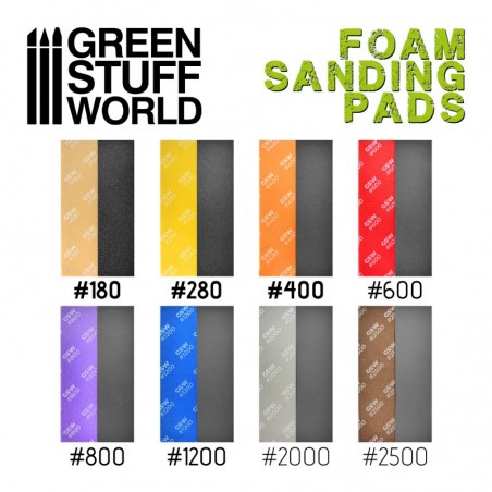 Eponge de Ponçage Flexible - Assortiment de FIN GRAIN x20