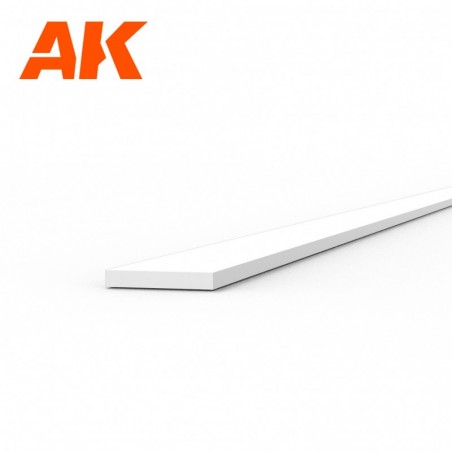 AK6503 Strips 0.30 x 2.00 x 350mm - STYRENE STRIP