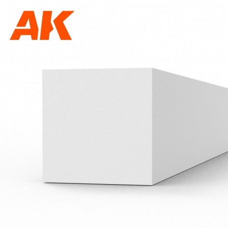AK6534 Strips 4.00 x 4.00 x 350mm - STYRENE STRIP