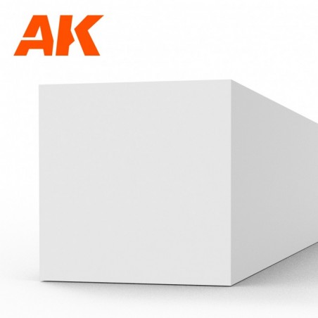 AK6535 Strips 5.00 x 5.00 x 350mm - STYRENE STRIP