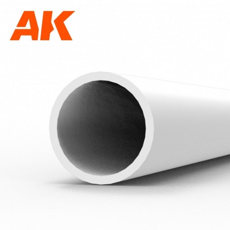 AK6544 Hollow tube 4.00dx350mm (W.T. 0,7mm)-STYRENE STRIP