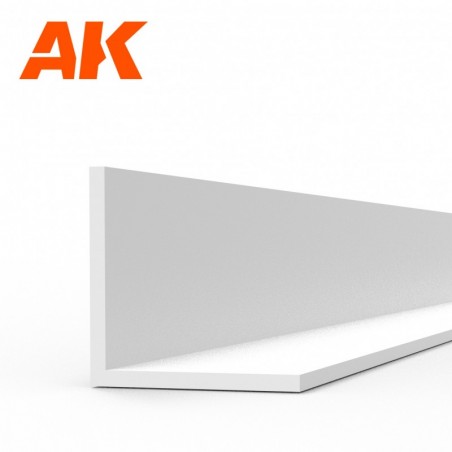 AK6562 Angle 3.5 x 3.5 x 350mm - STYRENE STRIP