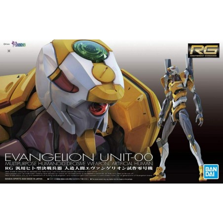 Maquette Evangelion - Eva Unit-00 Multipurpose Humanoid Decisive Weapon Artificial Human RG 1/144 15cm