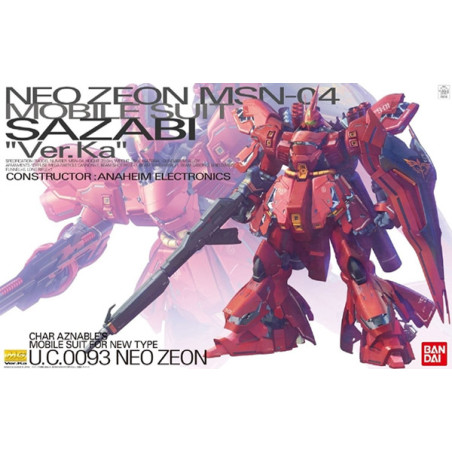 GUNDAM GUNPLA MG 1/100 VER KA MSN-04 SAZABI