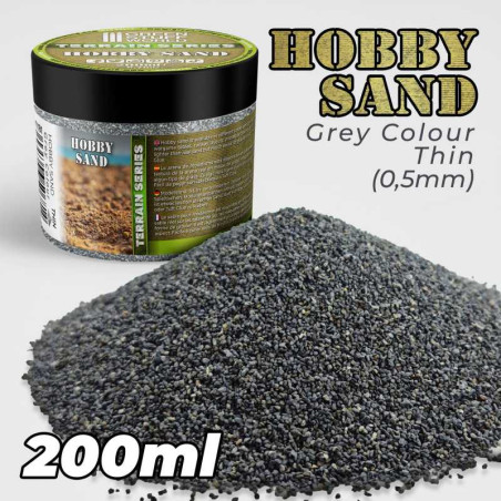 Sable fin de modelage 200ml - GRIS FONCÉ