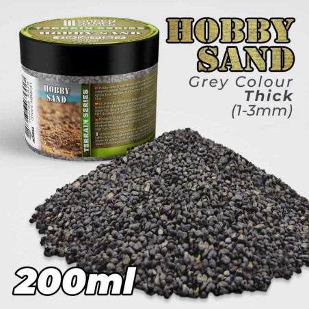 Sable de modélisation grossier 200ml - Gris foncé