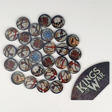 KINGS OF WAR - MARQUEURS ET GABARIT D'ARC