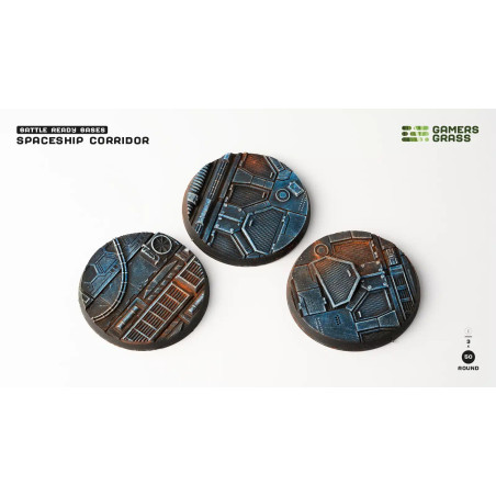 Spaceship Corridor Bases Round 60mm (x2)