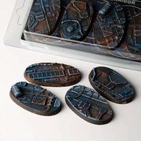 Spaceship Corridor Bases Oval 60mm (x4)