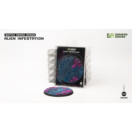 Alien Infestation Bases Round 100mm (x1)